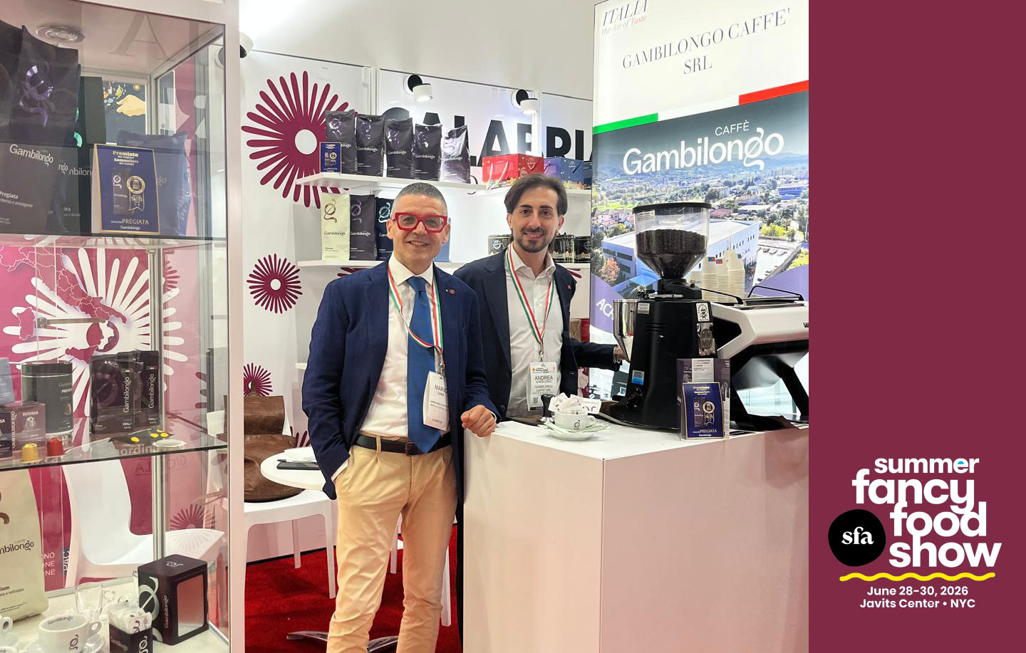 Gambilongo Caffè conquista New York: l'espresso calabrese protagonista al Summer Fancy Food Show 2026