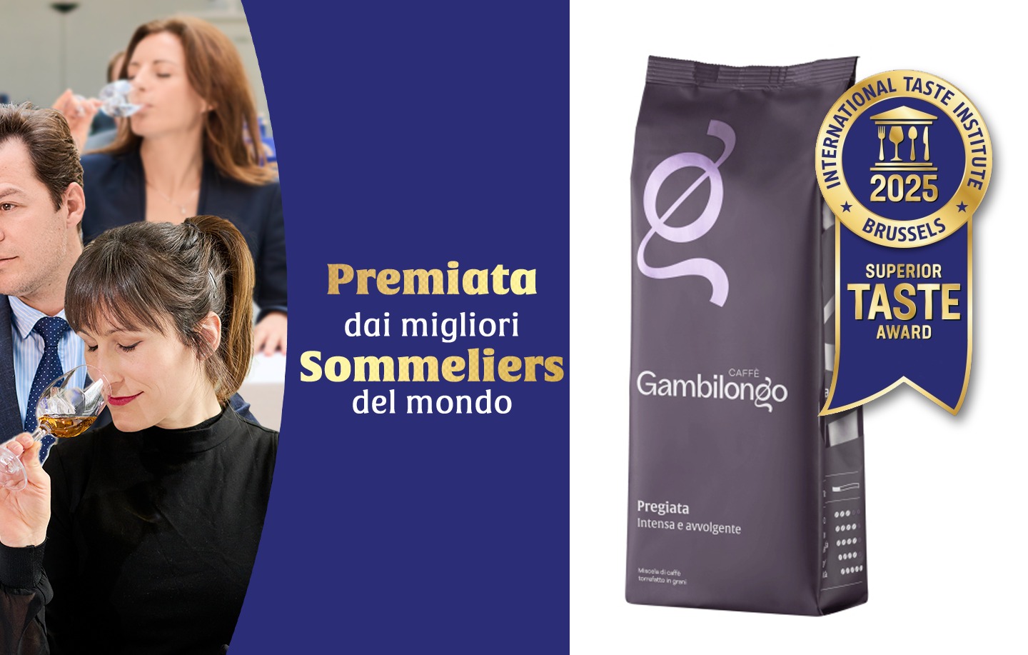 Gambilongo Caffè riceve il prestigioso Superior Taste Award per la miscela Pregiata